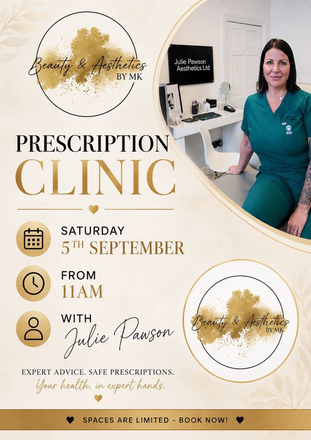 Prescription Clinic treatment information from Beauty and Aesthetics by MK